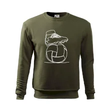 Futbalová lopta kopačka jedným ťahom Futbalová lopta kopačka jedným ťahom