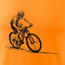 MTB kreslený cyklista MTB kreslený cyklista