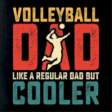 Volleyball dad like a regular dad but cooler