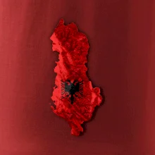 Mapa Albánsko reliéf hôr