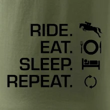 Ride Eat Sleep Repeat Kôň