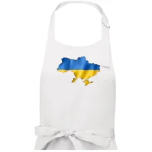 Ukrajina vlajka mapa