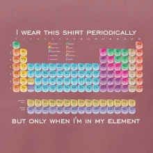 I wear this shirt periodically but only when I'm in my element