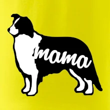 Border kolie mama obrys