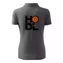 Hodl velký nápis a logo BTC