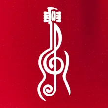 Husľový kľúč gitara