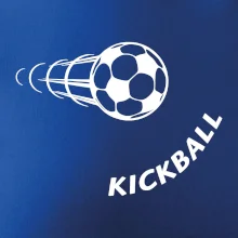 Kickball nápis šikmo