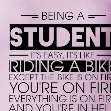 Being a student - bike