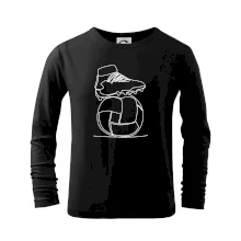 Futbalová lopta kopačka jedným ťahom Futbalová lopta kopačka jedným ťahom