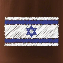 Vlajka Izrael kreslená