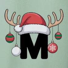 Vianočné rodinné tričká - písmeno a čiapka