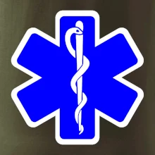 Rescue - Hviezda na prsníku + nápis na chrbte Rescue - Hviezda na prsníku + nápis na chrbte