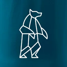 Geometria ľadový medveď stojaci