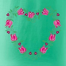Červené tulipánové srdiečko (Pecka design) Červené tulipánové srdiečko (Pecka design)