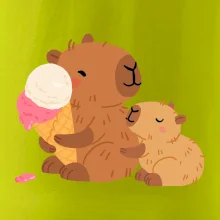 Kapybara so zmrzlinou