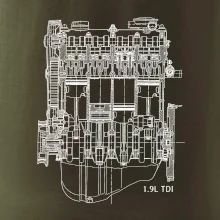 Motor Škoda/ VW 1.9L  TDI ze předu