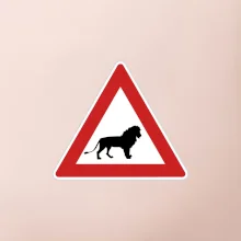 Dopravná značka - Pozor lev