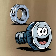 Parové tričko - Skrutka a matka