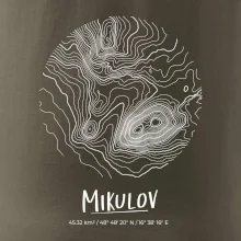 Mikulov - vrstevnice v kruhu