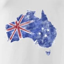Austrália - vlajka maľovaná