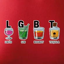 LGBT -  Likér, Gin, Brandy, Tequila