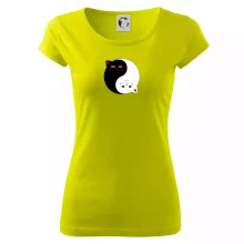 Mačky jin jang farebné