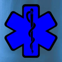 Rescue - Hviezda na prsníku + nápis na chrbte Rescue - Hviezda na prsníku + nápis na chrbte