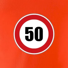 Dopravná značka - obmedzenie rýchlosti 50 Dopravná značka - obmedzenie rýchlosti 50