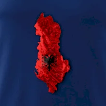 Mapa Albánsko reliéf hôr