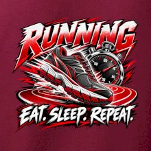 Bežecká topánka so stopkami eat sleep repeat