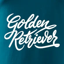Golden retriever - nápis okrasný