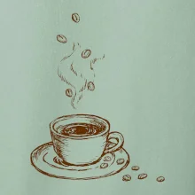 Hrnček plný čerstvej kávy