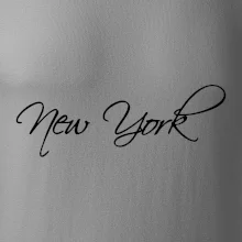 New York nápis písacím