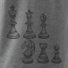 Šachové figúrky kreslené