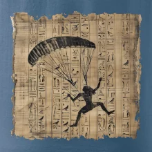 Egyptské hieroglyfy paraglide