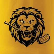 Floorball - Lev s hokejkou v tlamě