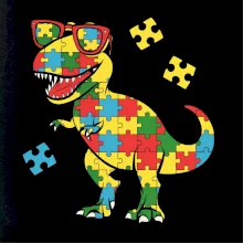 Autizta dinosaurus puzzle Autizta dinosaurus puzzle