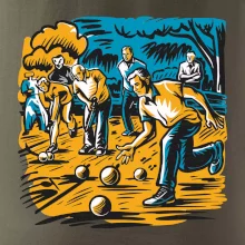 Petanque hra - modro oranžová