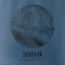 Severák - vrstevnice v kruhu