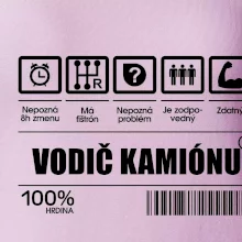 Čiarový kód - Vodič kamiónu Čiarový kód - Vodič kamiónu