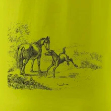 Kôň a žriebä maľované Kôň a žriebä maľované