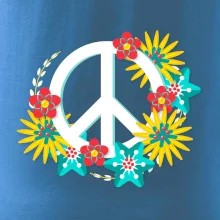 Peace symbol abstraktný