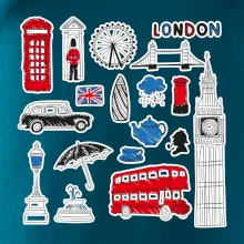 Velká Británie - kreslené ikonky