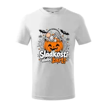 Sladkosť alebo žart tekvicový košík