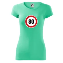 Dopravná značka - obmedzenie rýchlosti 80