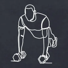 Tréner fitness jedným ťahom