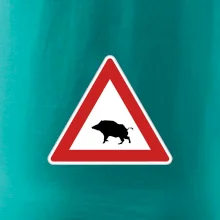 Dopravná značka - Pozor diviak Dopravná značka - Pozor diviak