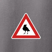 Dopravná značka - Pozor havran