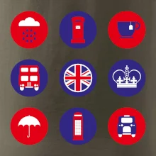 Anglicko symboly v kruhoch