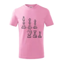 Šachové figúrky kreslené